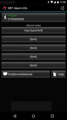 SRT Alarm Info android App screenshot 2